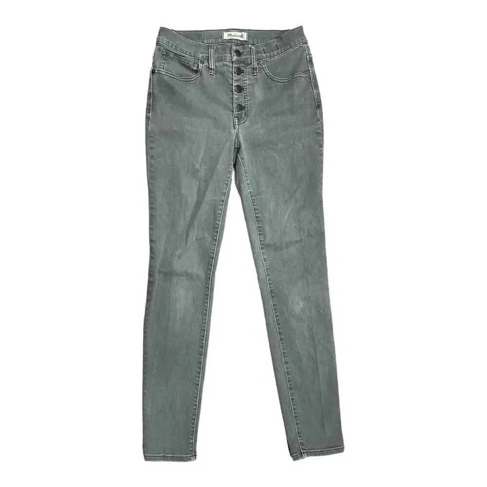 Madewell Green 9” High Rise Skinny Jeans 29